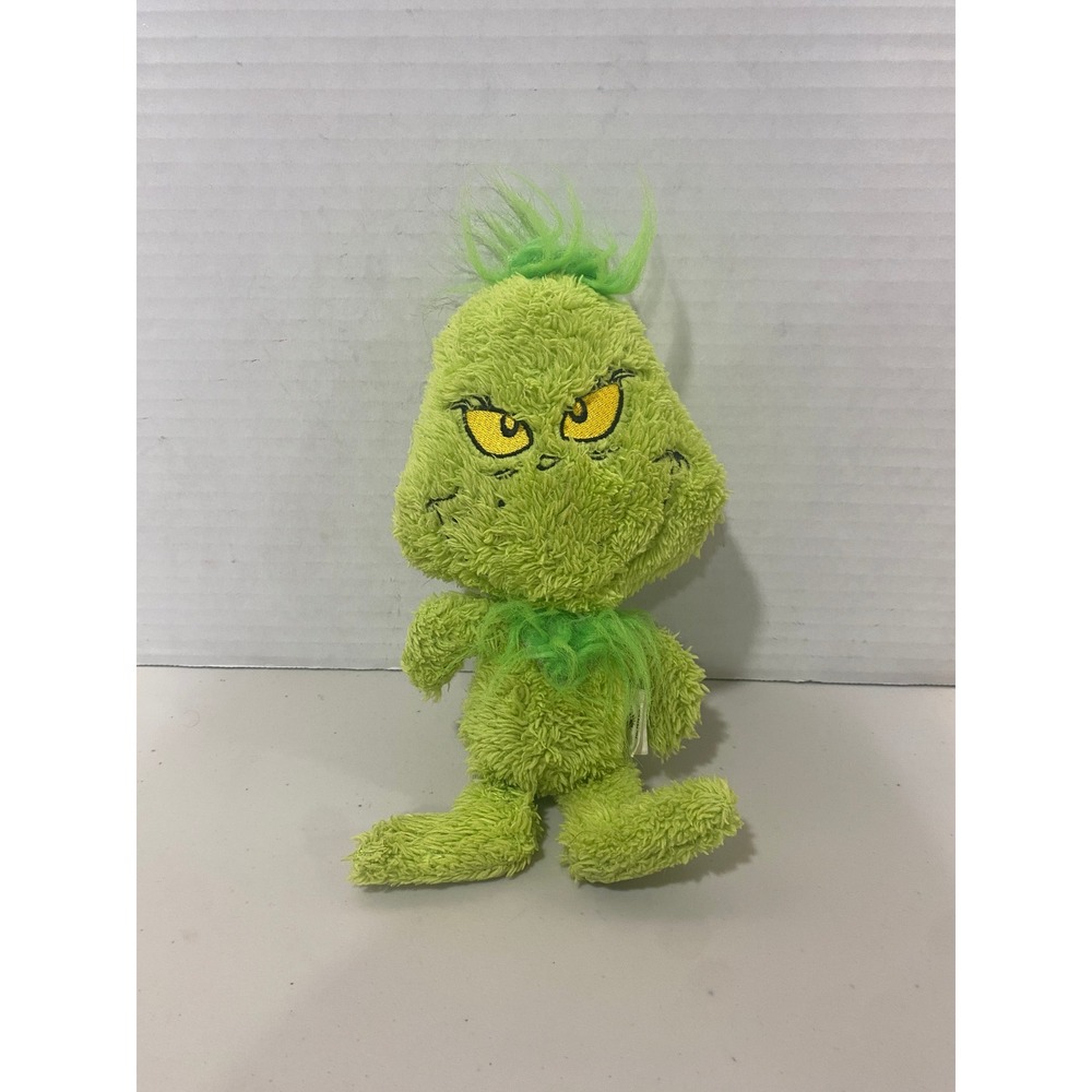 Fetch for Pets Dr Seuss The Grinch Plush Dog Toy Green 9 Inch Excellent